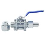 304 316 Stainless Steel Three-Piece Ball Valve Live Then Surfacing from Q21F