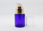 10ml Dark Blue Mini Small Lotion Jars , Essential Oil Small Lotion Bottle