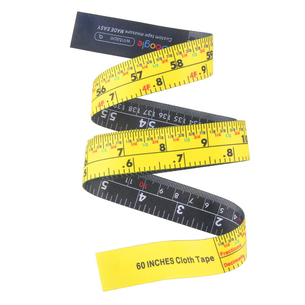 Customized 60 Inch Full Color Clothing Tape Measure Body Soft Cloth Measurement Tool