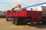 Straight Arm Truck Mounted Crane 10T SQ10SK3Q Self Locking Up And Down