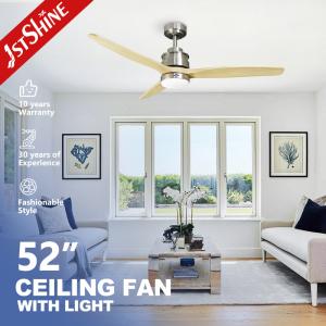 Quality Stable Illumination Energy Efficient Ceiling Fans Multi Color Wooden Blades wholesale