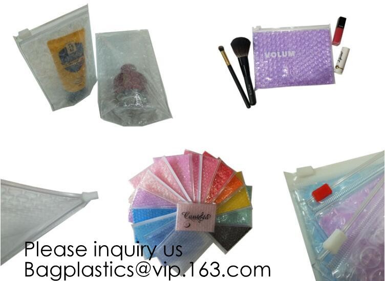 Colored PVC Film Bubble Bag/Special PVC k Bubble Bag/New Material Bubble Mailer With Zipper, bagease, bagplastics