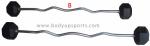 Hexagonal Weight Lifting Barbell With Straight Curl Bar 47inch Length