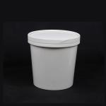 Fast Food Double Wall 300g White/Kraft Paper Takeaway Soup Bowl With Paper Lid