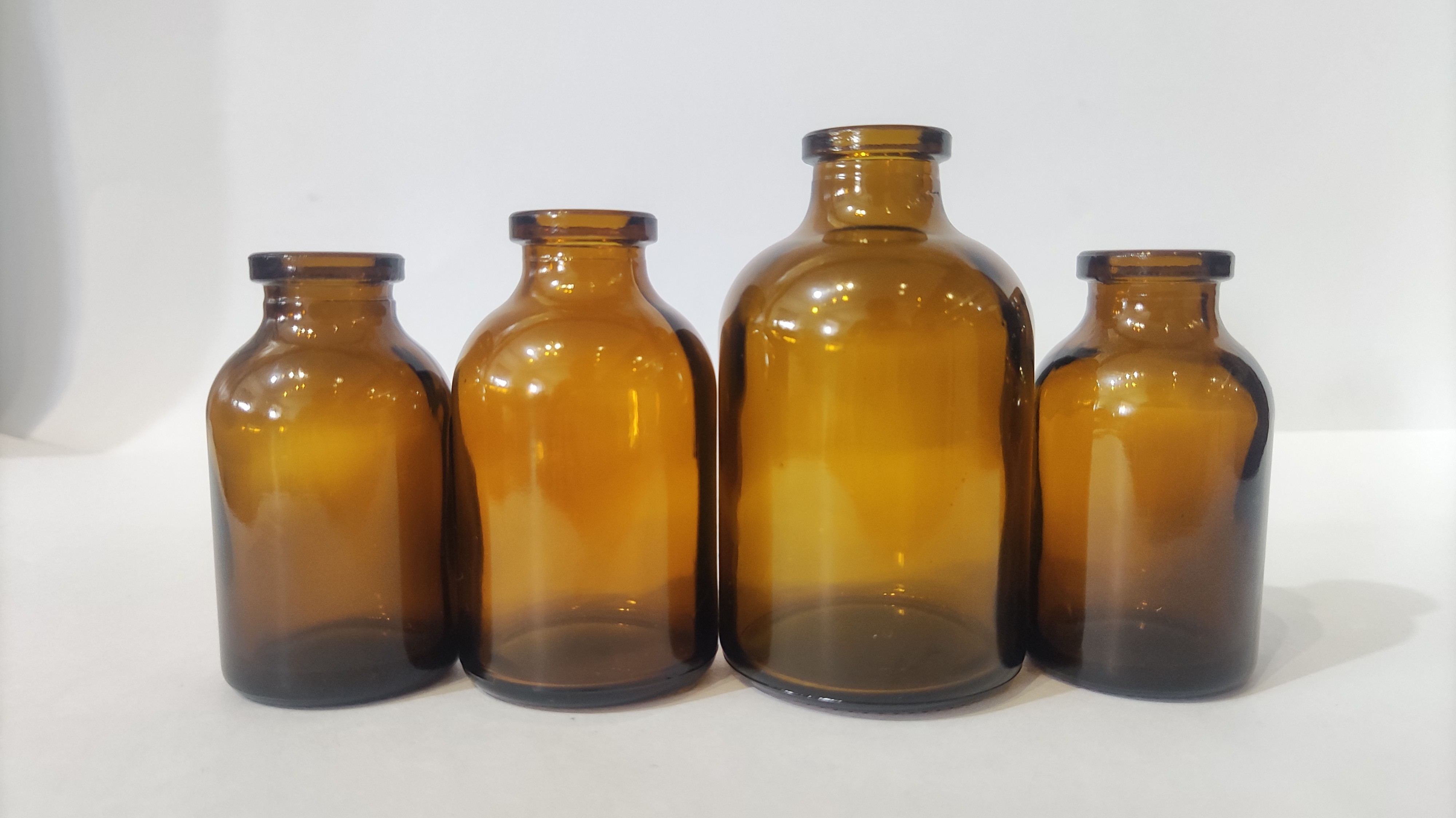 10ml- 100ml Ups Type Ii Iii Molded Amber/Clear Glass Vial For Pharmaceutical And Veterinary Powder Injection Packagi