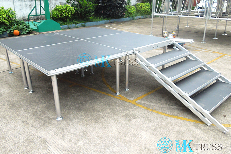 1200*2400mm Anti-slip Aluminium Frame Mobile Stage Platform for Outdoor Entertainment