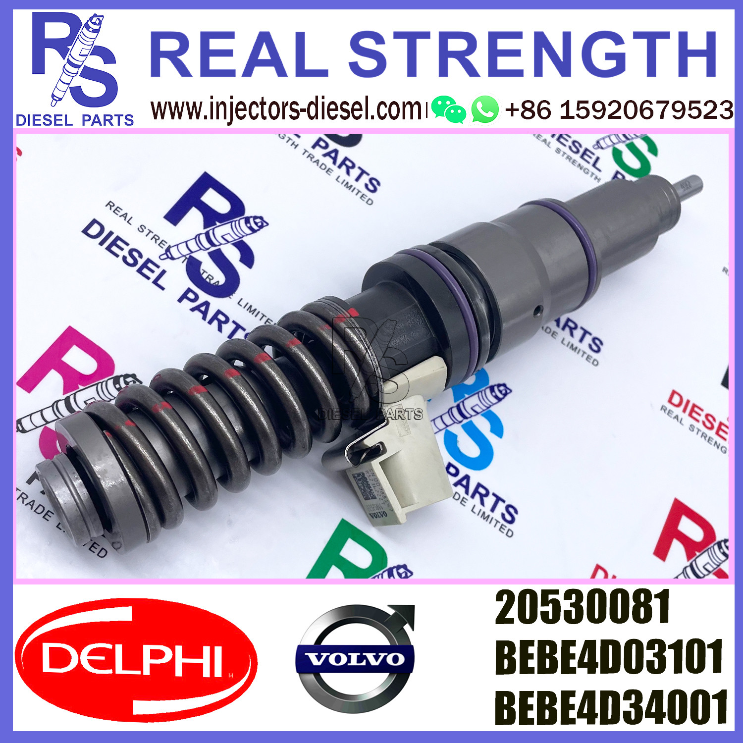 BEBE4D03101 DELPHI Fuel Injector BEBE4D34001 20530081 For RVI MD9 3503 EURO 4