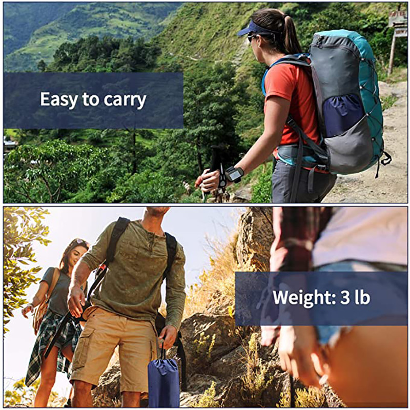 Waterproof Compact Built In Air Pump TPU Two Person Camping Sleeping Pad