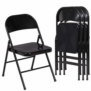 Quality Black Iron Small Size Lightweight Folding Chair For Camping Outdoor wholesale