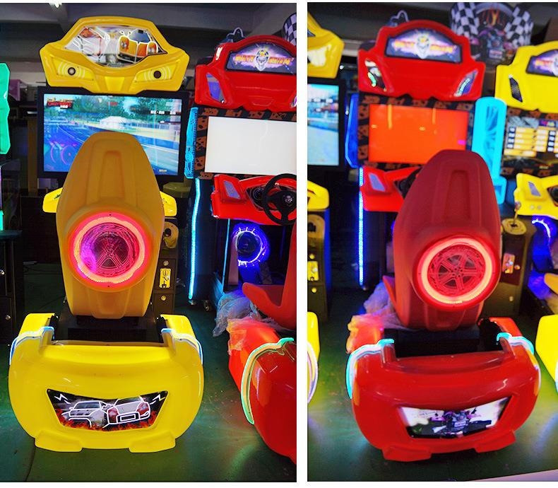 High End Yellow Color Car Simulator Arcade Game Machine English / Chinese Language