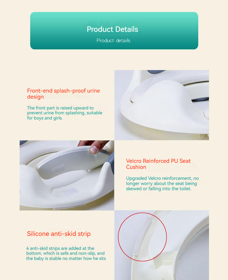 Customized Logo Child Potty Training Seat Eco-Friendly Easy Clean