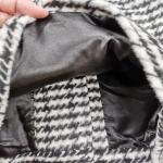 Black And White Children's Winter Clothes Thick Warm Melton Wool Coat