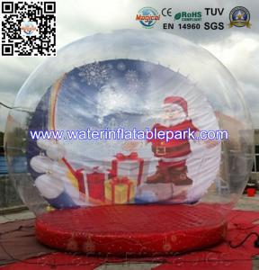 Quality Festival Christmas Snow Inflatable Bubble Ball Tent Clear Dome Tent , Portable wholesale