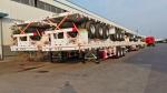 Customizable 3 Axle Flatbed Semi Trailer Container Trailer 48 prime 40 prime 20