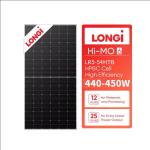 Pure Black Solar Panel Longi Hi-MO X6 Scientist LR5-54HTB 440W 445W 450W 440