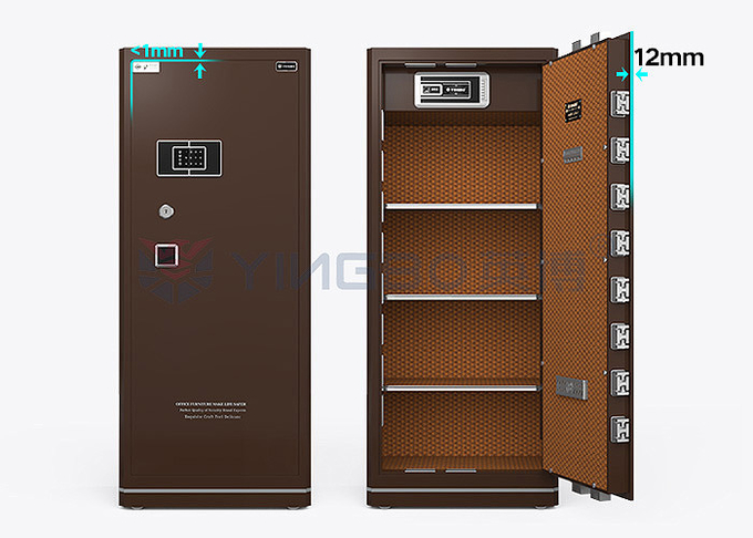 Solid Steel fireproof home safe box With Smart Fingerprint Lock And Inner Locking Box YB/N6-150