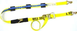 Quality Oem Car Lashing Straps , Car Tie Down Ratchet Straps En12195 2 Standard Tuv Gs Approved wholesale