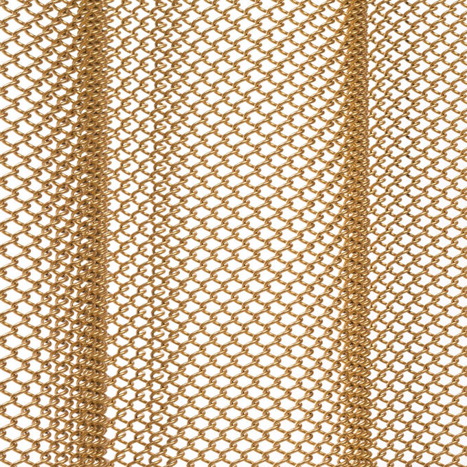Aluminum Coil Metal Wire Mesh Curtain With Custom Surface Finish For Decoration