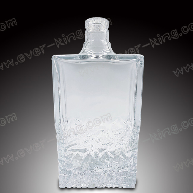 ISO9001 2015 Square 750ML Fancy Tequila Bottle