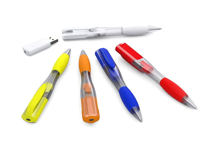 Factory supply customized 16G 2.0 Plastic Pen USB with printing logo for copying data on computer