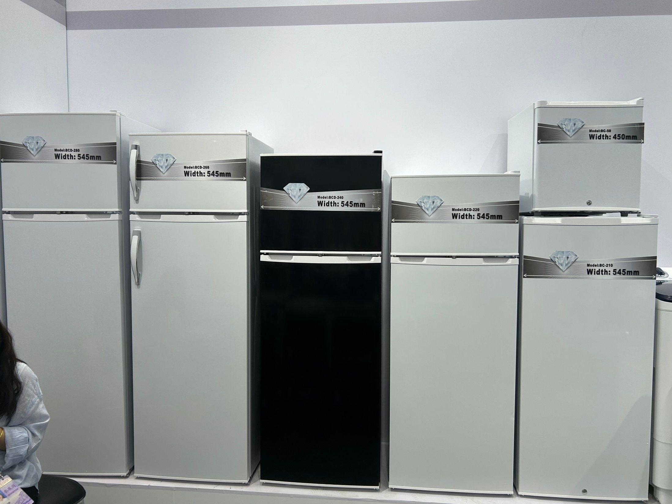 Defrost Double Door Top Freezer Fridge Home Commercial Upright Refrigerator Bcd-220