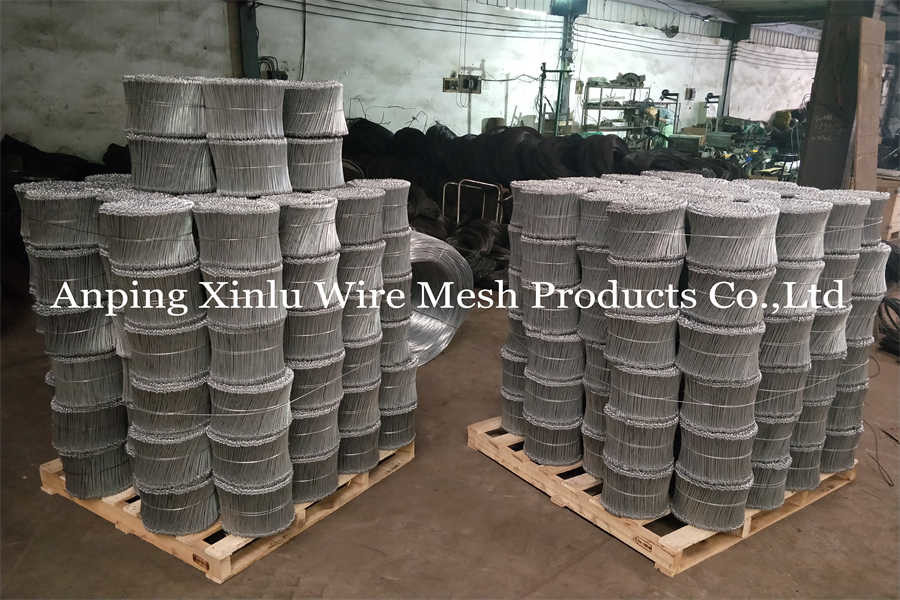 2500pcs bundle of Black annealed tie wire Building PVC Coated 18GA 5000pcs 550mpa Copper Loop Tie Wire