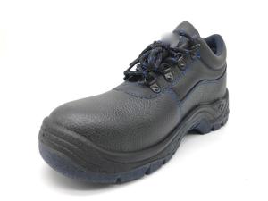 Quality Comfortable Mens Black Safety Shoes Quarter Logo Sole Edge Inking For Logistics wholesale