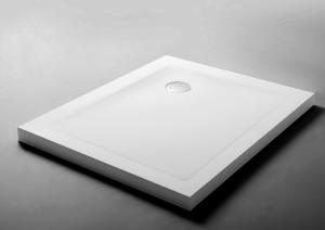 Quality White Artificial Solid Surface Shower Base Chemical Resistant wholesale