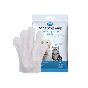 Quality Multi Purpose Hypoallergenic Gentle Pet Grooming Gloves Wipes For Dogs And Cats wholesale