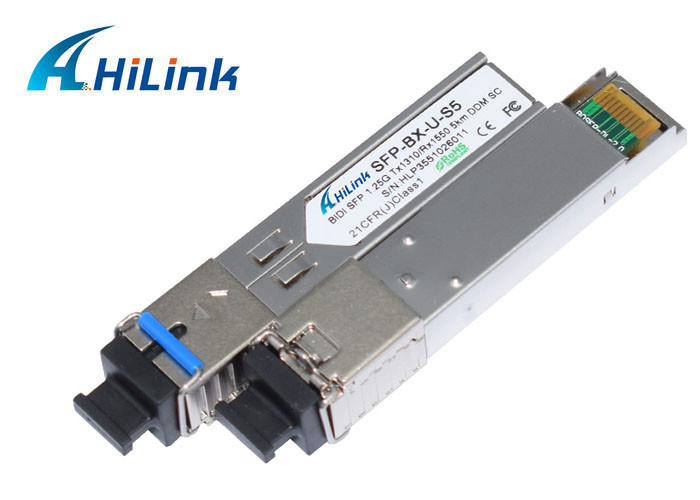 BiDi WDM SFP with SC connector SFP Transceiver Module 1.25G Tx1310/Rx1550 3KM