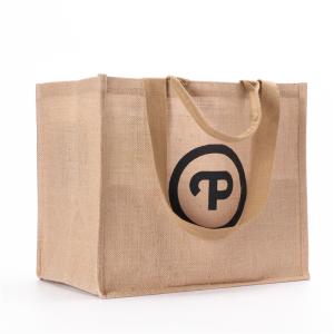Quality Heavy Waterproof Reusable Inner Lamination Jute Tote Bags wholesale