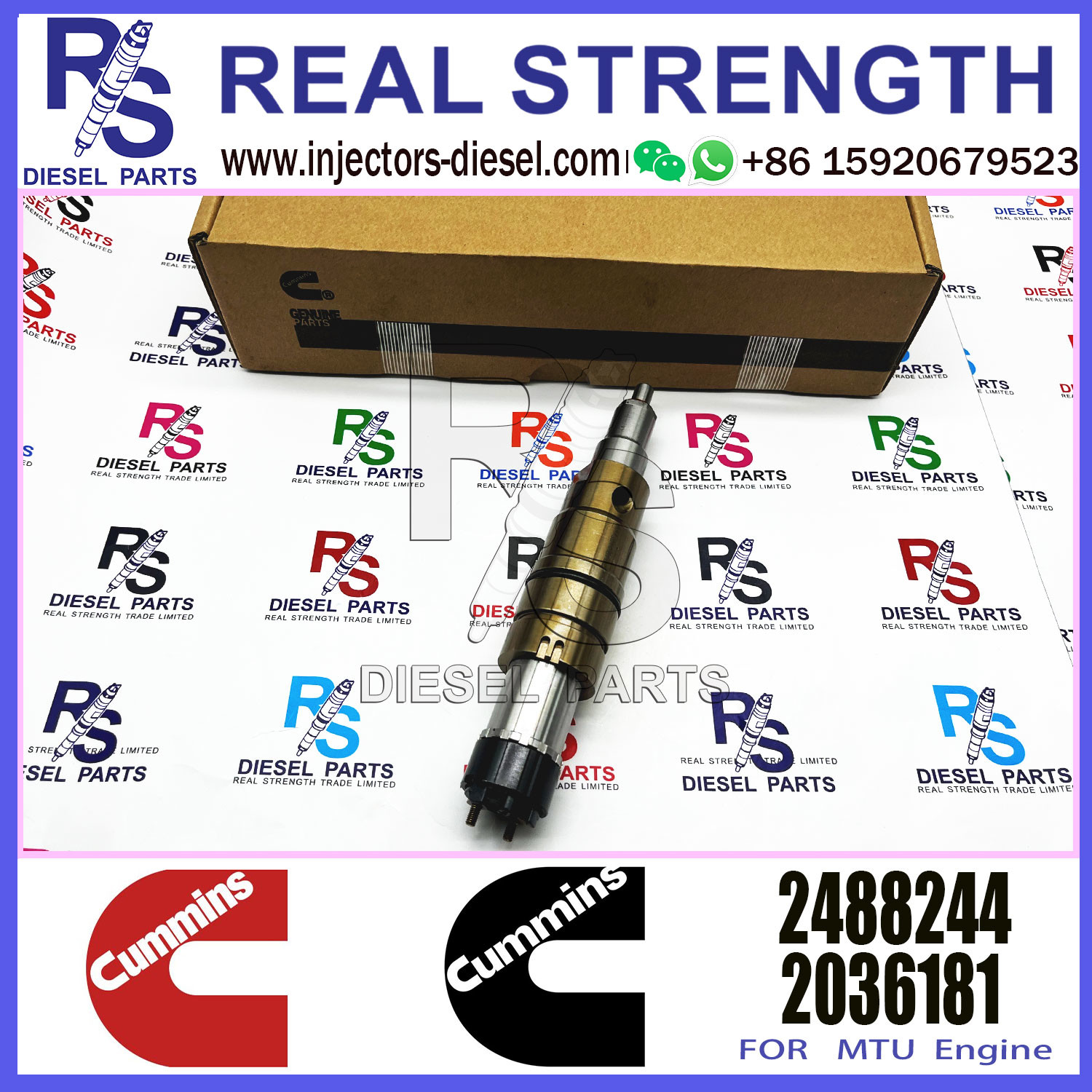 Diesel Engine RDC13A DC16A XPI Fuel Injector 2232307 574423 2057401 2086663 2488244