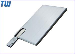 Quality Slip Connector Metal Cool Credit Card USB Flash Drives High Printing Quality wholesale