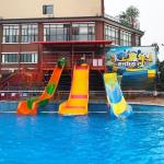 Factory Customized Outdoor Aqua Park Equipment Fiberglass Water Slide Water