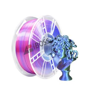 Quality High Speed Silk 3d Printer Filament Tri-color Red Blue Green 1.75mm PLA+ Filament wholesale