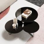 Three Comnbined SS Coffee Table Artificial Marble Home Furniture