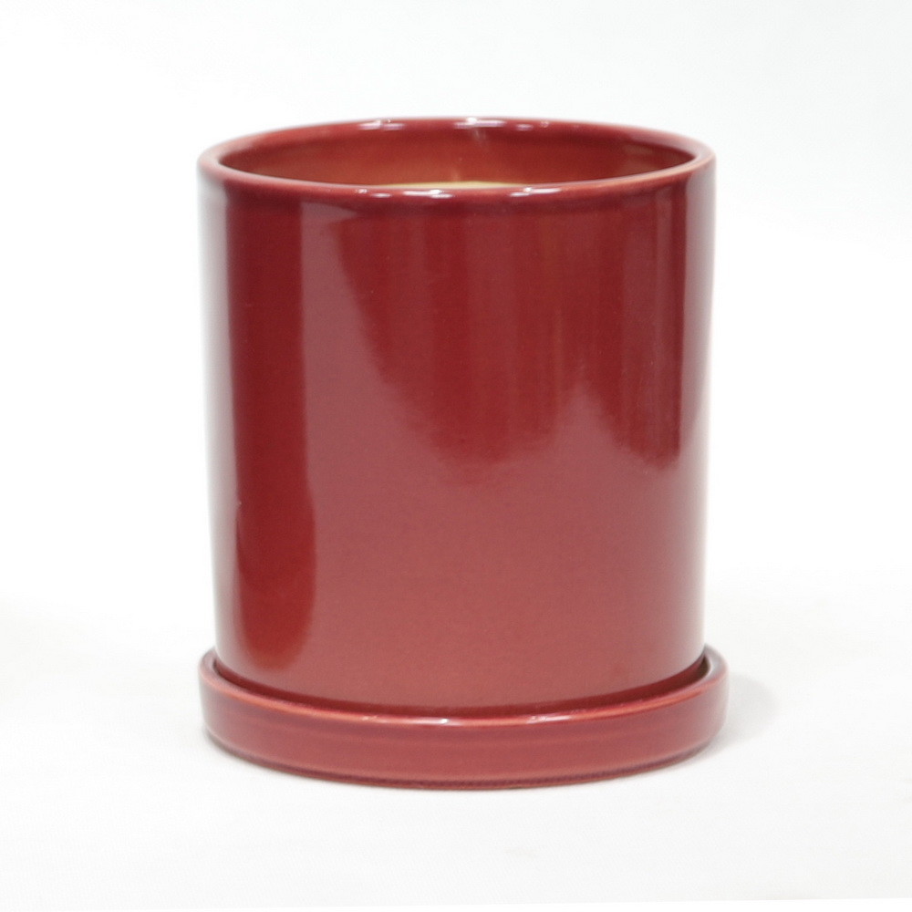 Fireproof High Glossy Finish Round Ceramic Pots For Plants