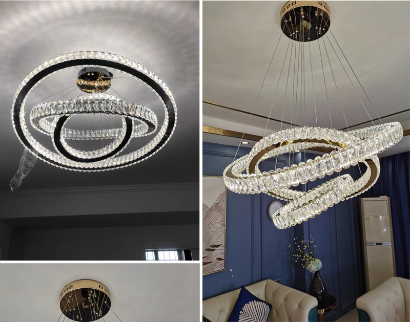 Luxury Led Living Room Chandelier Modern Creative Staircase Lamp nordic chandelier(WH-CY-234)