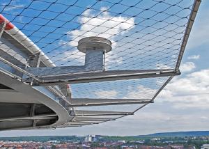 Quality Suspended Anti Fall Stainless Steel Architectural Mesh 60 Degree Angle wholesale