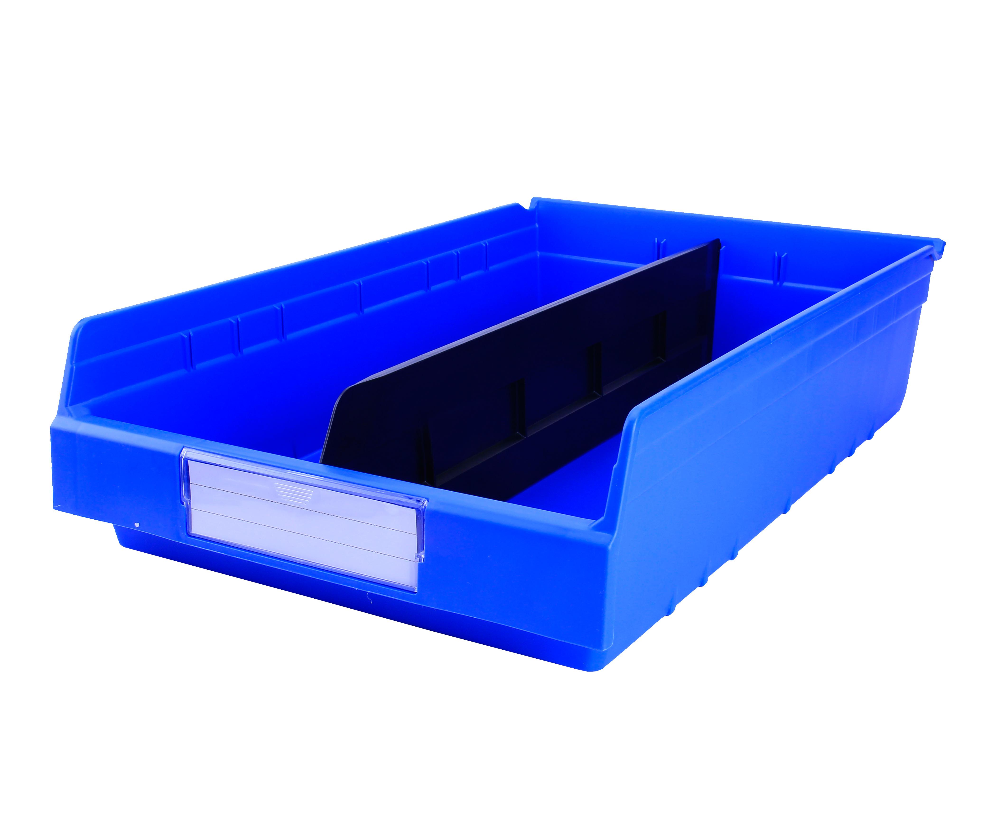 Solid Box Style Small Parts Storage Bins Industrial Warehouse Equipment Storage Shelf Bin