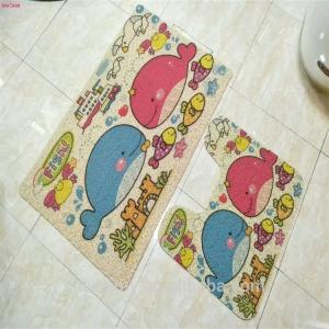 Quality Bathroom Coir Foot Mat Cartoon Printed Design Eco - Friendly Feature wholesale