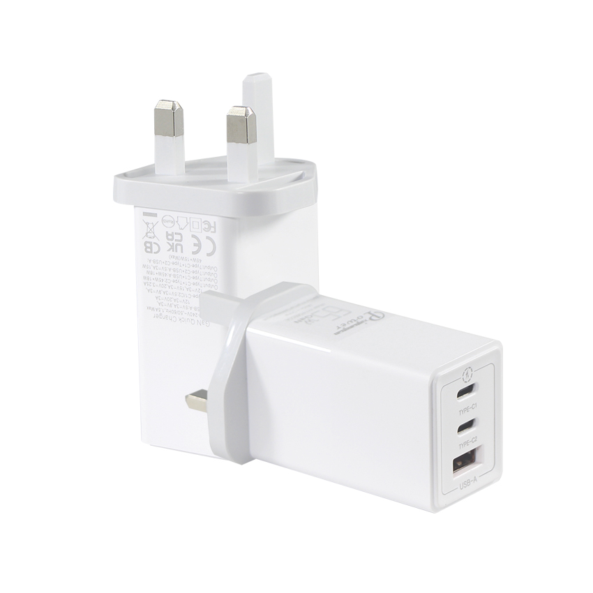 AC DC Power Supply adapter 65W Type-C with QC 3.0 and Wireless Charging AU SAA Approved 100-240V Input
