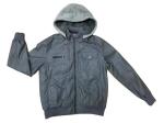 Biker Mens Padded Leather Jacket Long Leather Padded Coat
