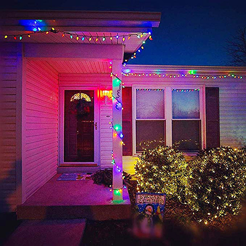 25ft Multi Color Christmas Lights C7 Ip44 For Holiday Party Wedding