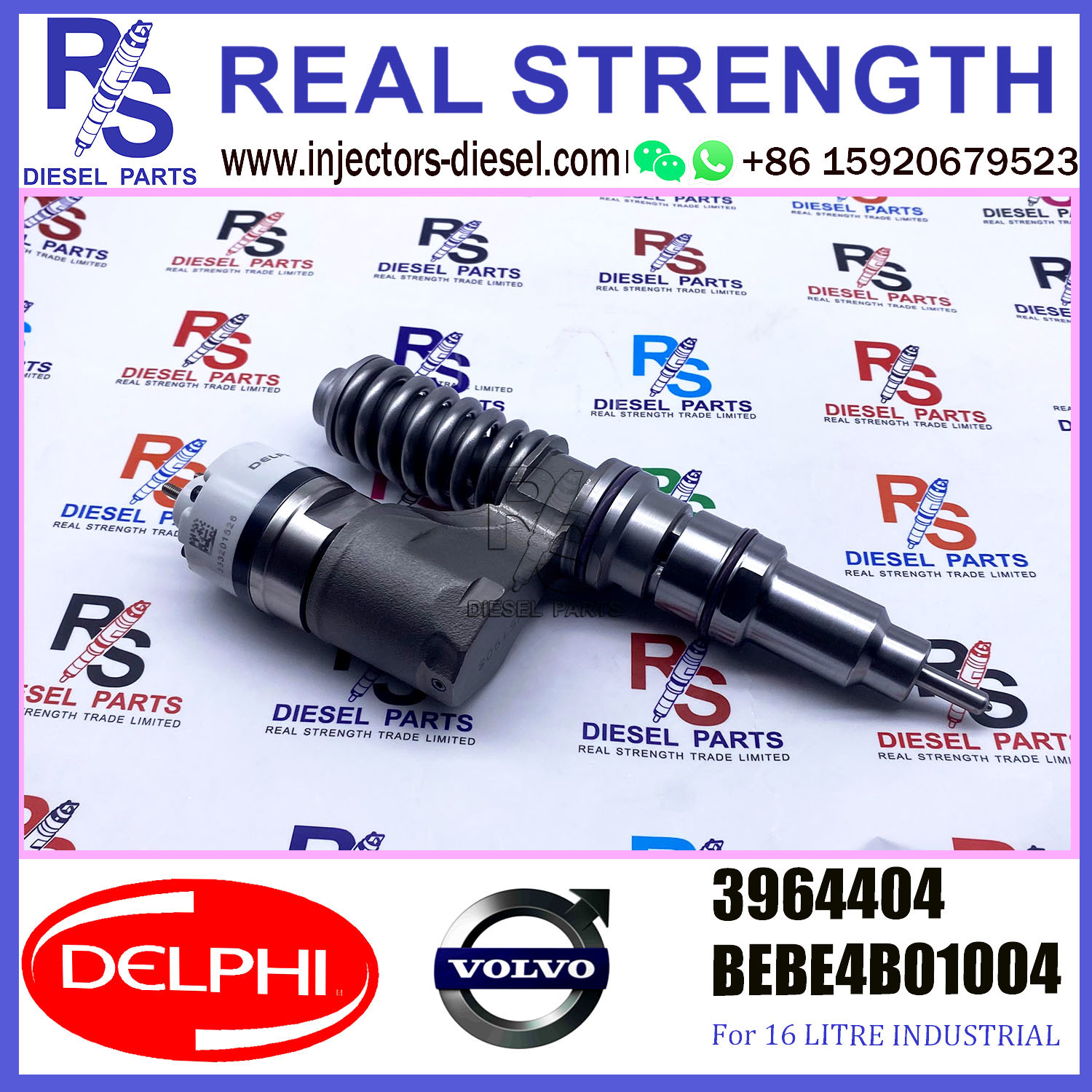 DELPHI injector 3964404 BEBE4C01004 Diesel pump Injector V-O-L-V BEBE4C01004 A0 for D12 3045 US SPEC
