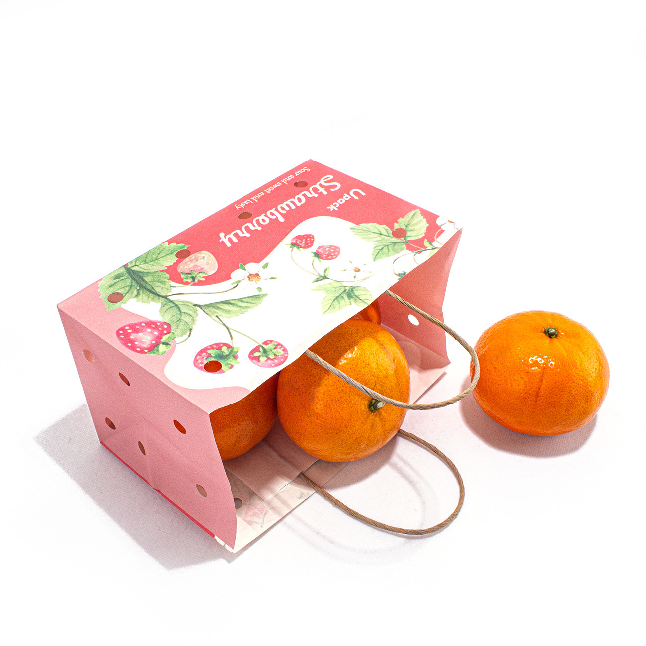 OEM Printing Fruit Paper Bags Wet Strength Kraft Paper Uncoated Lining