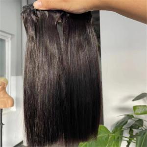 Quality Raw Virgin Cuticle Aligned Bone Straight Super Double Drawn Human Hair wholesale