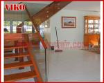 Solid Wood Staircase VK95S American Handrail Tread American ,Railing tempered