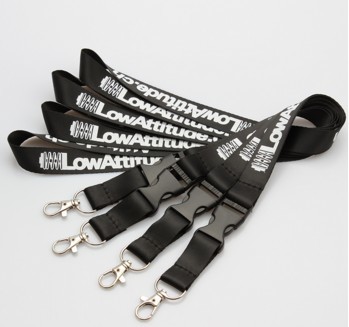 Red Dye Sublimation Lanyards / Eco Friendly Key Chain Lanyard For Exhibition