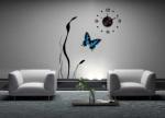 Butterfly Vinyl Wall Sticker Clock 10A069